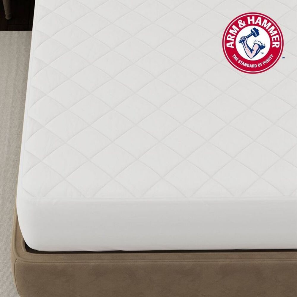 Open Box - Arm & Hammer -  Queen Supreme Loft Mattress Pad White - Picture 3 of 6